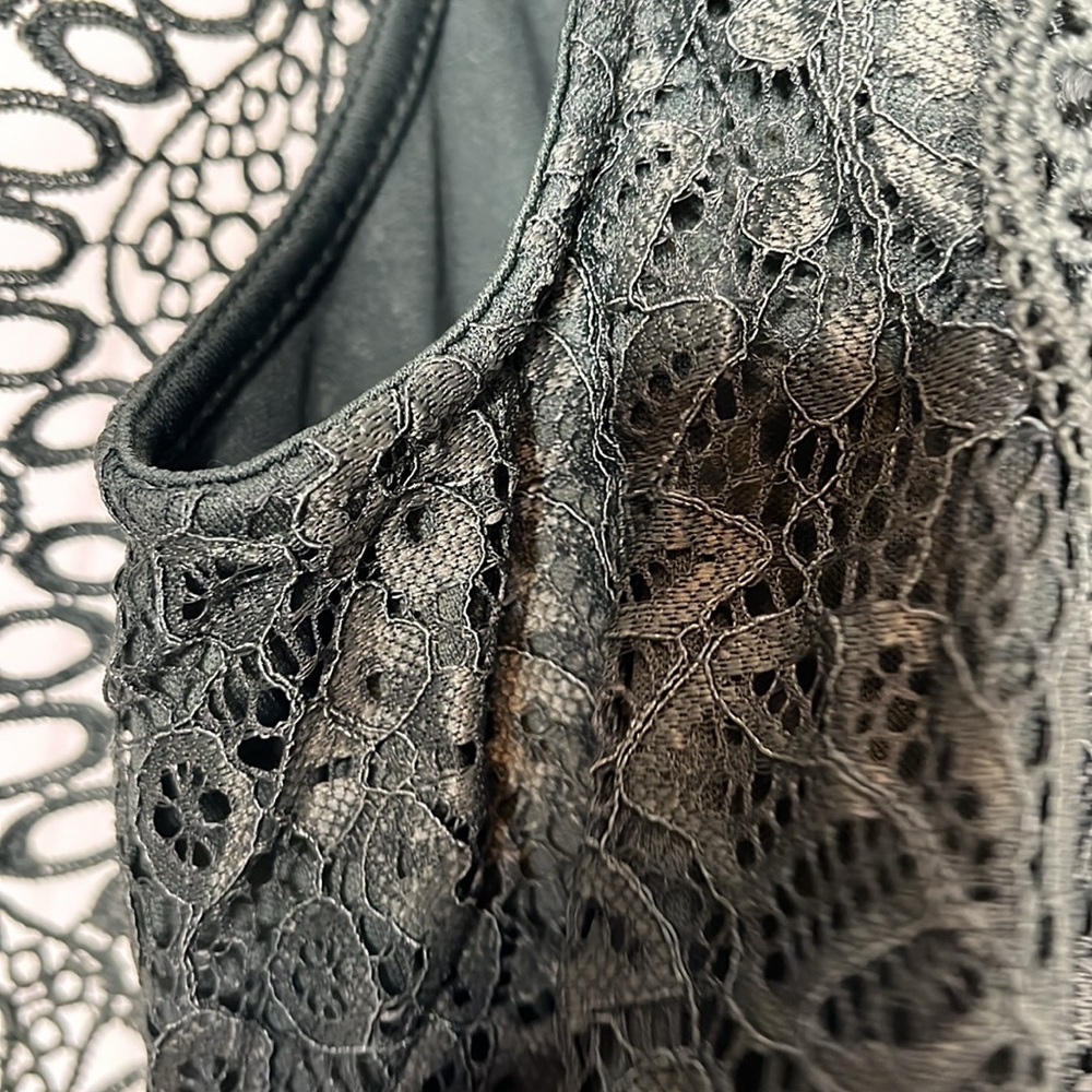 Cable & Gauge Lace Blouse Top Size S - Picture 11 of 13